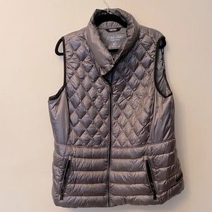 Calvin Klein puffer vest silver sz 1X